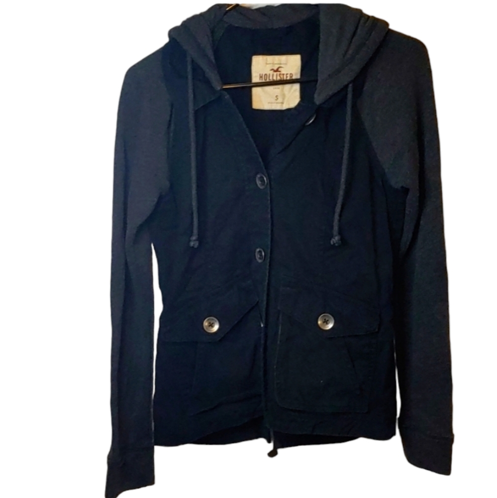 Hollister Black Jacket Size Small